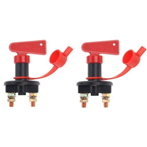 Lntyq 2 Pack Automobile Coupe-Batterie Isolateur Couper OFF Puissance Coupure Interrupteur D'urgence Interrupteur 12V / 24V (1/5)