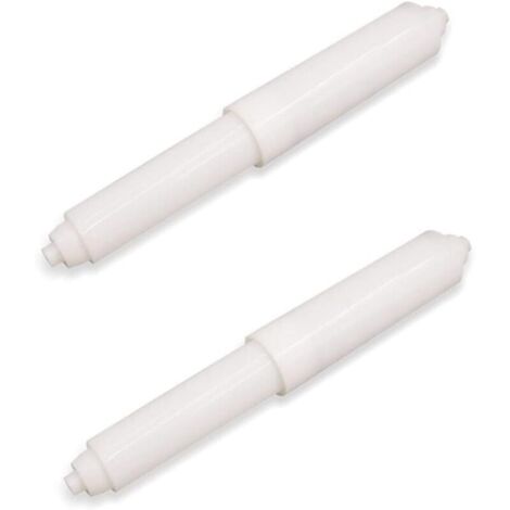 Lntyq Porte-Papier de Toilette, 2 Pièces Porte Papier Hygiénique en Plastique, Supports de Papier Toilette, Porte-Papier Hygiénique, Chargé par Ressort