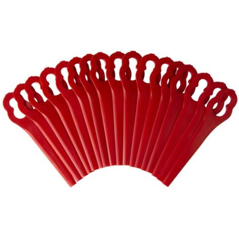 Lntyq Lot de 100 Lames de Rechange pour Coupe-Bordures Einhell,Lames Plastique Einhell sans Fil (1/5)