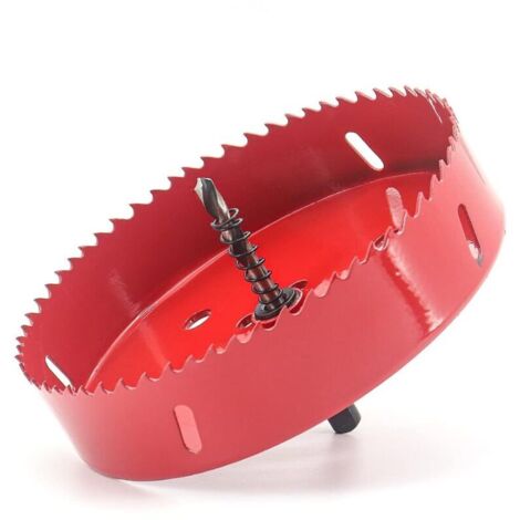 Lntyq Scie Cloche 150mm Avec Foret de Centrage, HSS M42 Couronne Bimétallique Prise pour Bois, Placoplâtre, Plastique et Cloisons Sèches (1/5)