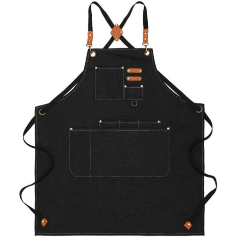 Lntyq Tablier de Cuisine,Tablier de Travail,Tablier Barbecue,pour Barbecue, Restaurant, Jardin, Barbecue, Café (1/3)