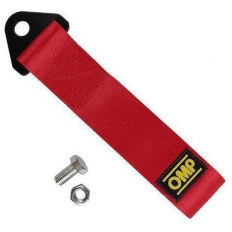 Lntyq Racing Voiture Remorque Corde,Cordes de Remorquage en Nylon,Sangle de Remorquage Racing,Sangle de Remorque,Corde de Remorquage Haute Résistance,Auto Cordes de Remorquage 1 Pièces Rouge (1/5)