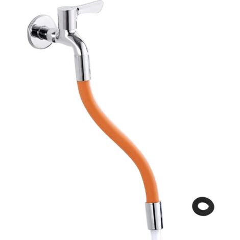 Lntyq Tube de Robinet de Cuisine Tuyau de Pulvérisation d'Extension pour Robinet de Cuisine Rallonge de Robinet Anti-Éclaboussures Rotative Rallonge de Robinet à 360 Degrés (30cm) (1/5)
