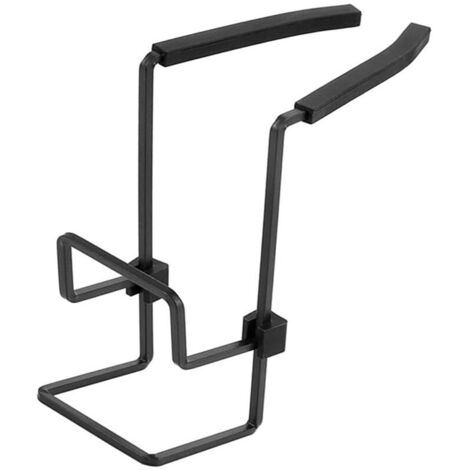 Lntyq Porte éponge pour évier de Cuisine, Porte éponge de Vaisselle pour Gadgets de Rangement de Comptoir de Cuisine, Silicone + Fer, Noir, 15.5156cm (1/5)