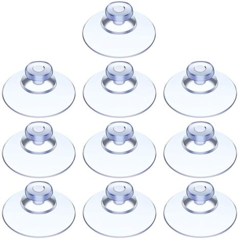 Lntyq – Lot de 40 ventouses transparentes 20mm – Charge maximale élevée – Pour surfaces lisses verre, carrelage, salle de bain, cuisine