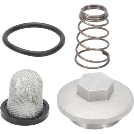 Lntyq Moto Scooter Bouchon Vidange D'huile Moteur Complet Joint Torique + Filtre + Ressort pour 50-150cc GY6 Baotian Benzhou Znen Taotao Moto Set d'accessoires (1/5)