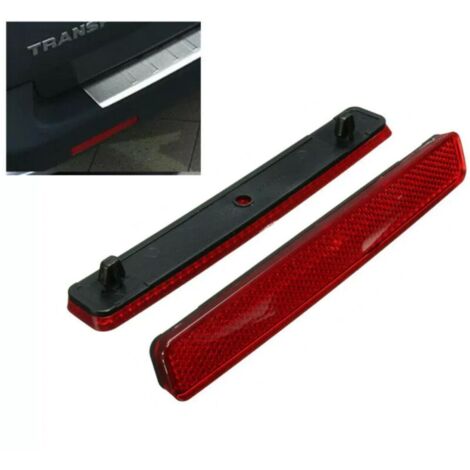 Lntyq Catadioptres Remorque, 2 pièces OE: 7E0945105 7E0945106 Lumière d'Assemblage de Réflecteur de Pare-chocs Arrière pour T5 Transporter 2003-2011(rouge) (1/5)