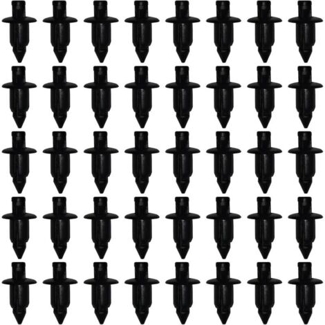 Lntyq Rivets en plastique, clips de fixation automobile, 50 clips de fixation de carrosserie pour Yamaha/Suzuki/Kawasaki/Forza, clips de carénage en plastique, trou de 6 mm