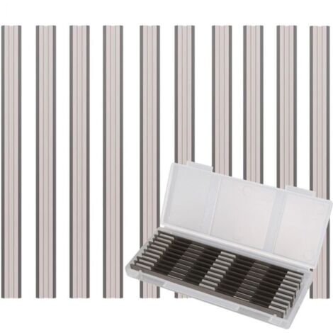 Lntyq 10 Pièces Ensemble de Rabot Electrique Lame, 82x5.5x1.1mm, pour Rabots Makita, Black & Decker, Bosch, DeWalt et Elu