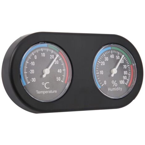 Lntyq Thermomètre et Jauge d'humidité pour Reptiles, Température mini analogique hygromètre Forme Ronde thermomètre hygromètre for Reptile réservoir,15.51.57.5cm (1/5)
