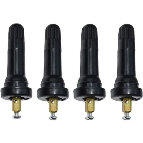 Lntyq Lot de 4 tiges de valve de capteur de pression des pneus TPMS, système de surveillance de la pression des pneus de valve TPMS, capteur de système de surveillance de la pression des pneus (coupe (1/4)