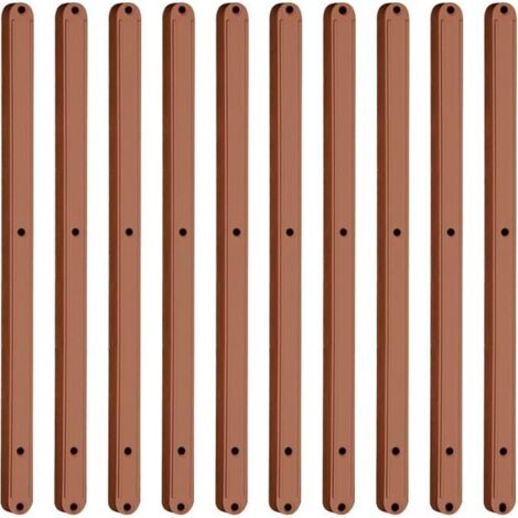 Lntyq – Lot de 10 glissières de tiroir en plastique 298 mm – Design caché silencieux – Résistant à l'usure – Pour armoires et tiroirs extensibles