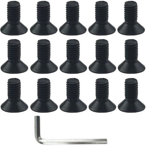 Lntyq Tête de Tondeuse en Aluminium tête de Tondeuse en Nylon vis de Tondeuse à Gazon tête de Tondeuse à Gazon Pinceau Fixation du Couteau avec 1 clé (1/5)