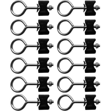 Lntyq 12 Pièces Vis pour Trampoline, Accessoires pour Trampoline Vis, Vis de Rechange pour Trampolines, Outil de Stabilité Trampoline, Set de Vis Trampoline pour Enfants, Vis pour Piquets Trampolines (1/5)