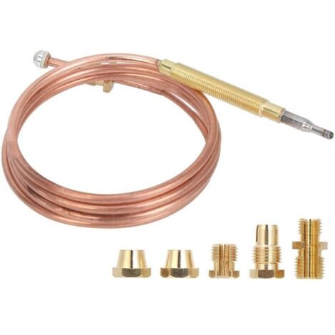 Lntyq Remplacement universel de thermocouple de capteur de thermocouple pour le chauffe-eau de foyer d'incendie de four de cheminée à gaz, 35,4 (1/4)