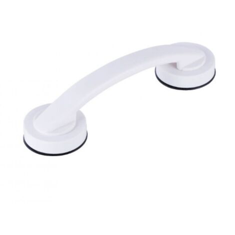 Lntyq grandes poignées de porte et de fenêtre en verre, portes coulissantes de salle de bain, armoires, poignées sans trou, poignées de réfrigérateur, barres d'appui de douche (blanche) (1/5)