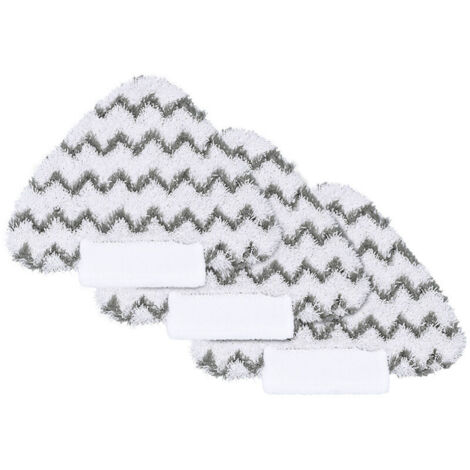Lntyq Lot de 3 tampons lavables en microfibre pour balai vapeur Shark Lift-Away Genius S3973D S5003D S6001 S6002 S6003 3973WM S5001 S5002 (triangulaire) (1/5)