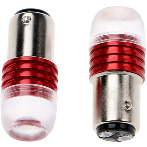 Lntyq Feux De Frein Arrière 2Pcs Rouge 1157 5730 Stroboscopique Clignotant Ampoules Projecteur LED Pour Voiture Feux De Frein (1/5)