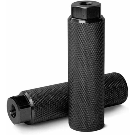 Lntyq paire de repose-pieds de vélo antidérapants en alliage d'aluminium, repose-pieds cylindriques pour vélos BMX, pédales de vélo, en alliage d'aluminium robuste - pour les cascades à vélo