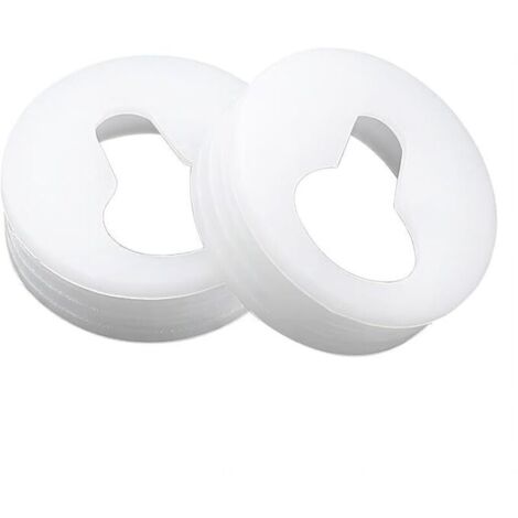 Lntyq Qrity Lot de 20 cintres anti-verrouillage, clips de suspension anti-verrouillage, clips de suspension, pieds de fixation, pour suspendre un cadre photo mural, un miroir d'armoire (blanc)