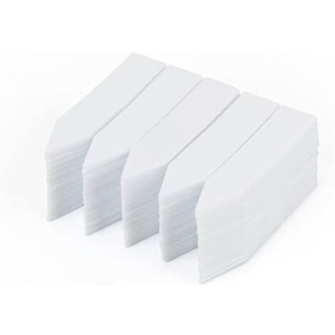 Lntyq Lot de 200 mini étiquettes pour semis, étiquette pour plantes 5 x 1 cm, étiquette en plastique pour potager, étiquette pour jardin extérieur, blanche (1/5)