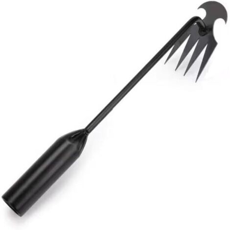 Lntyq Outil de Jardinage, Désherbeur à Main Outils, Desherbeur Manuel Inoxydable, Extracteur de Désherbage, Arrache Mauvaise Herbes Jardinage, pour Enlever Racines Mauvaises Herbes (1/5)