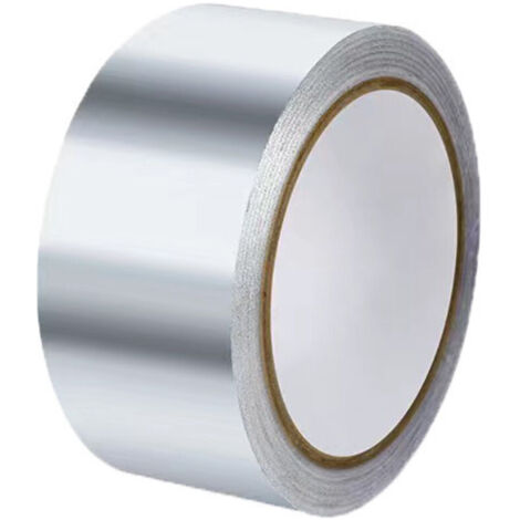 Lntyq Ruban 20mx3cm ruban Adhésif Aluminium,Aluminium Bande d'étanchéité, scotch aluminium etanche, Pour cuisine, salle de bain, électricien, surface métallique(argent)