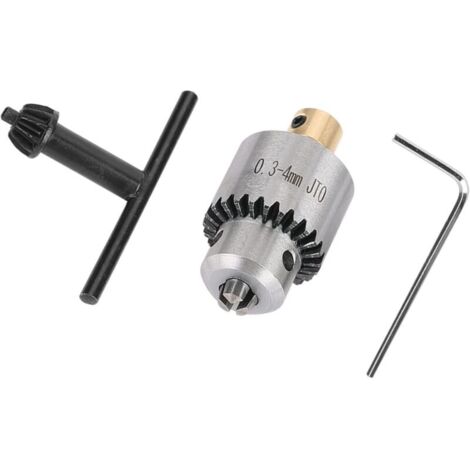 Lntyq Micro Jto Drill Micro Jto Chuck avec clé pour un Travail de Précision 0,3 à 4 Mm Couche Montée sur un à Forage électrique ENSIGNEMENT MÉTAL METAL DIRY