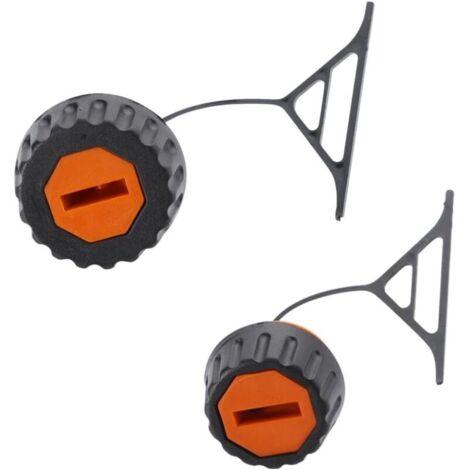 Lntyq Lot de 2 bouchons de réservoir et couvercle d'huile pour tronçonneuse Stihl 020 023 024 025 026 028 034 036 038 048 Accessoires