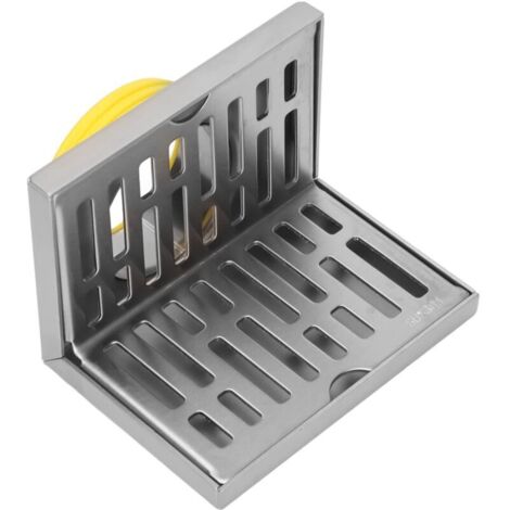 Lntyq Drain de sol d'angle, Surfaces en forme de L, antirouille, résistant à la Corrosion, processus de conception, Drain de sol latéral pour tuyaux de 2.3 pouces