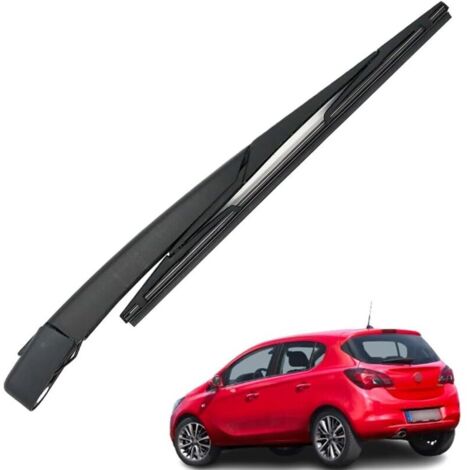 Lntyq Bras Essuie Glace Arrière et Balai Essuie Glace, Arrière de Bras d'Essuie-Glace en Caoutchouc Naturel Toutes Saisons Kit Compatible avec Astra H 2004–2010, Compatible avec Corsa E 2014-2019