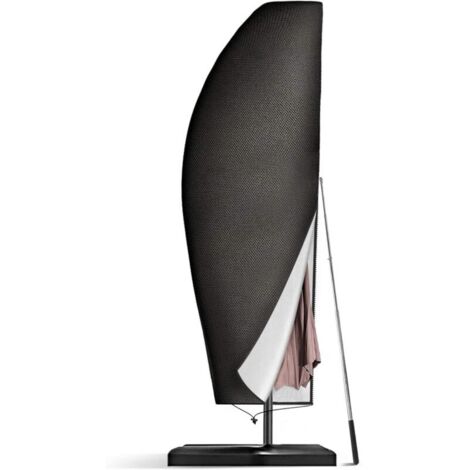 Lntyq Housse de protection pour parasol de jardin 210D Oxford 265 x 50 x 70 x 40 cm avec mât télescopique imperméable anti-UV (1/5)