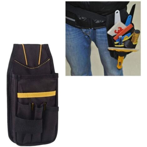 Sac à outils, trousse à outils compacte avec ceinture en nylon réglable, conception étanche, adaptée aux techniciens, aux ouvriers du bâtiment et aux ingénieurs de maintenance. (1/4)
