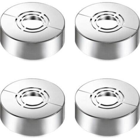Ensemble de couvercle décoratif de douche 4 pièces, 3 tailles en 1, adapté pour Ø20 mm/25 mm/33 mm, couvercle décoratif fendu, adapté aux accessoires de douche et à la décoration de robinet (1/4)