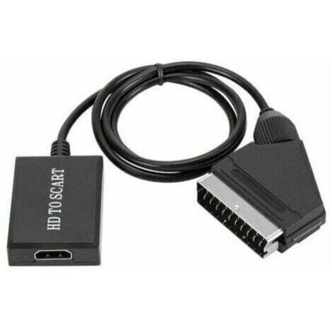 convertisseur hdmi vers péritel adaptateur audio vidéo hd 1080p pour hdmi vers péritel Sky Box Stb-- (1/4)