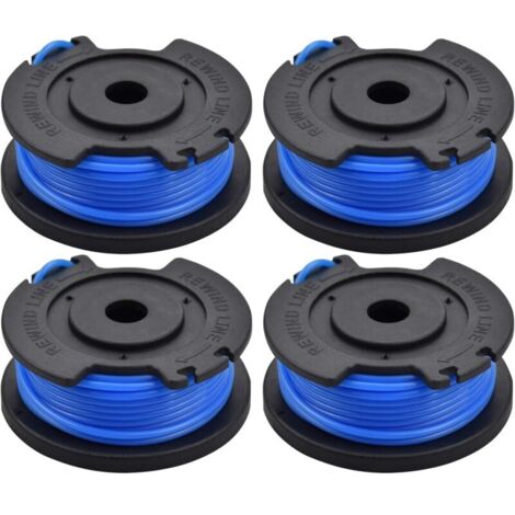 Lot de 4 bobines de rechange pour débroussailleuse Ryobi One+ AC14RL3A, OLT1832 RAC124, 18 V, 24 V, 40 V (1/5)