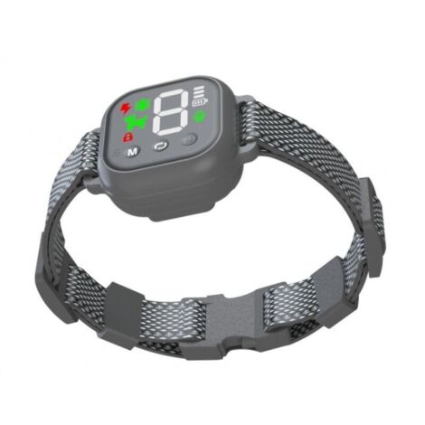 Collier anti-aboiement automatique pour chien, contrôle intelligent, 4 modes, étanche et rechargeable, convient aux grands et petits chiens, noir (1/4)