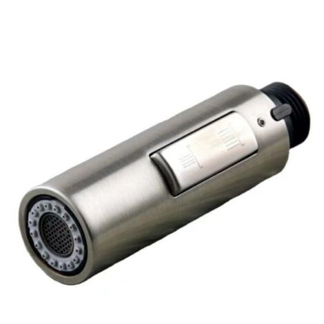 Buse de pulvérisation de rechange pour robinet de cuisine, 1 pièce, tête de robinet universelle amovible, acier inoxydable SUS304 brossé (1/3)