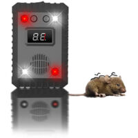 Répulsif Anti Martre, Repulsif Ultrason Anti Rongeur pour Voiture Haute fréquence, Anti Souris et Rats pour Moteur de Voiture, Repulsif Pigeon avec Stroboscopique, Protéger Voiture et Votre Maison