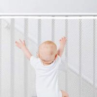 (2m x 77cm)Balustrade Escalier Filet, Filet de Sécurité pour Enfants, Filet de Protection pour Escaliers, Filet de Protection Enfant, Balustrade Escalier Filet, Bébé Filet de Sécurité, Filet Escalier