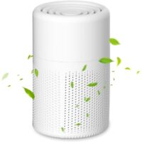 Purificateur d'Air, Air Purifier avec HEPA Filtre, USB Purificateurs d'air avec Aromathérapie, Silencieux Purificateur d'Air Chambre pour Maison, Bureau, Poussière, Pollen, Fumée, Odeur