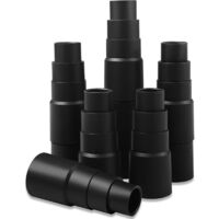6 Pièces Adaptateur pour Tuyau, Adaptateurs Tuyau Aspirateur 25 MM à 42MM, Adaptateur pour Aspirateur Tuyau de Raccordement et Embout pour Tuyau d'aspirateur Convertisseur Pièces Accessoi