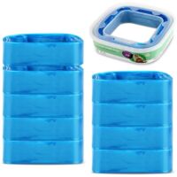 10 Pièces Recharge Poubelle a Couche 4,5M, Recharges pour Litière pour Chat, Sac Poubelle Couche Grande Capacité pour Poubelle, Poubelle à Couches, Bac à Litière pour Chat