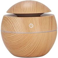 Diffuseur Humidificateur pour Éliminer les Odeurs Type Bois 200 ml avec Lumière Colorée pour Huiles Essentielles Aromathérapie pour la Relaxation