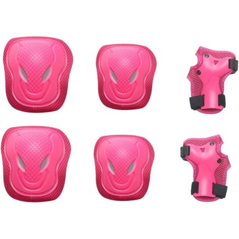 Genouillères pour Enfants, Ensemble de genouillères pour Enfants, Protections pour Patins en Ligne 6 en 1 équipement de Protection pour 3-8 Ans, protège-Coudes, protège-Poignets pour Scooter (1/5)