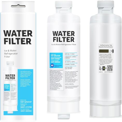 Filtre à eau pour réfrigérateur DA97-17376B modèle HAF-Qin/EXP compatible avec filtre à eau Samsung n° DA97-17376B, DA97-08006A-B et DA97-08006A-1 (1/5)