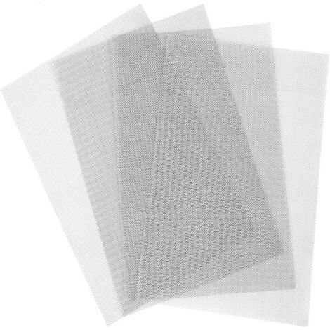 Lot de 4 mailles fines, treillis métallique – Fil tissé en acier inoxydable pour protéger les rongeurs, les fenêtres et les couvercles de canalisation, 300 x 210 mm