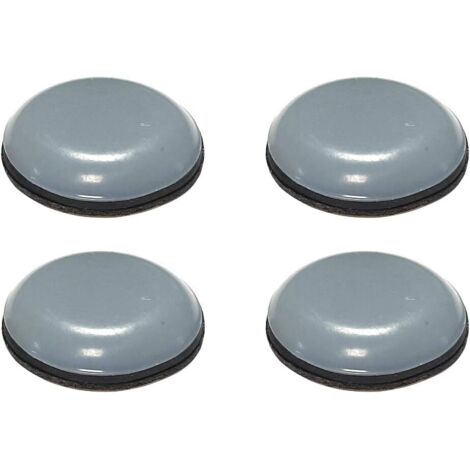 Patin glisseur adhésif pour meuble rond autocollant Téflon PTFE réduction frottement sol moquette table chaise, diamètre 25mm (1/3)