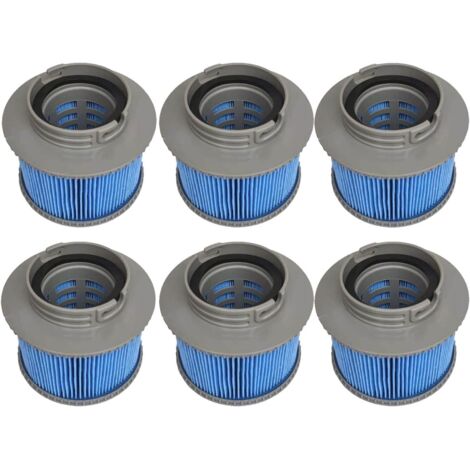 Remplacement des Filtres pour Piscine, Hotsubbs et Spas Cartouches de Filtres de Piscine pour Filtre Spa, Pompe à Cartouche Filtrante pour MSPA FD2089 (6 filtres Édition améliorée) (1/5)