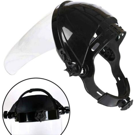 Écran Facial de sécurité Transparent réglable, Écran Facial de meulage Transparent de sécurité, Housse de Protection des Yeux Anti-Rayures, Protection des Yeux pour visière de Masque d'écran (1/5)